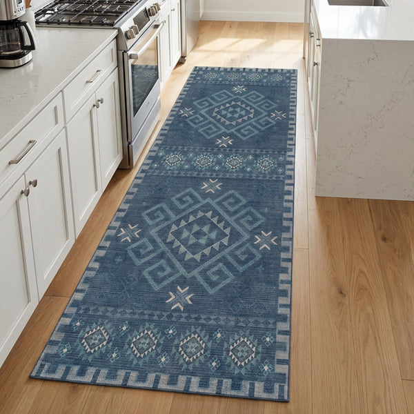 Muddy Mat® Mesa Washable Area Rugs for Living Room, Bedroom & Dining Room – Modern Soft Low Pile Non Slip Carpet – Pet Friendly Waterproof Foldable Rugs for Home