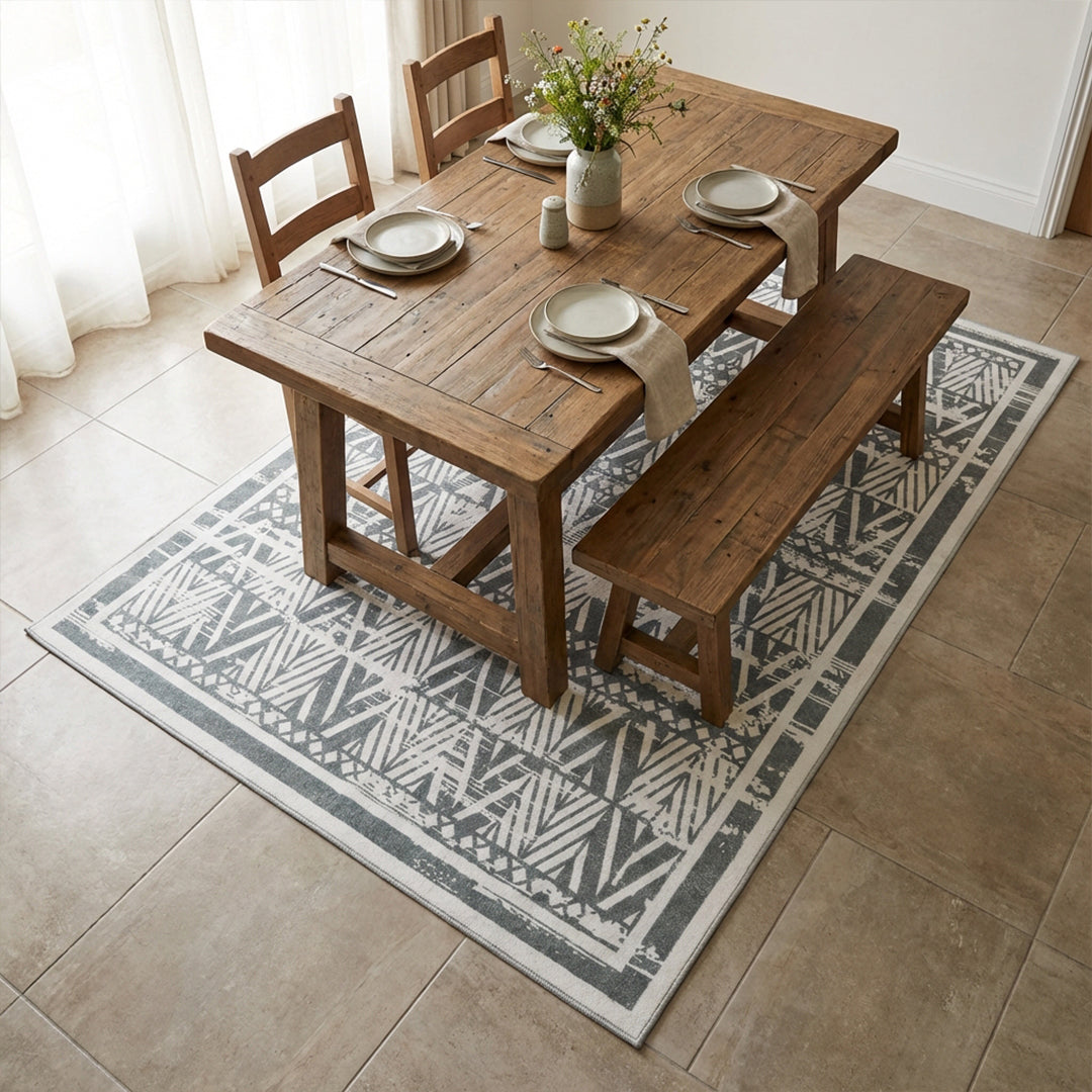 Muddy Mat® Zenith Washable Area Rugs for Living Room, Bedroom & Dining Room – Modern Soft Low Pile Non Slip Carpet – Pet Friendly Waterproof Foldable Rugs for Home