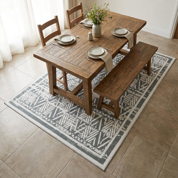Muddy Mat® Zenith Washable Area Rugs for Living Room, Bedroom & Dining Room – Modern Soft Low Pile Non Slip Carpet – Pet Friendly Waterproof Foldable Rugs for Home