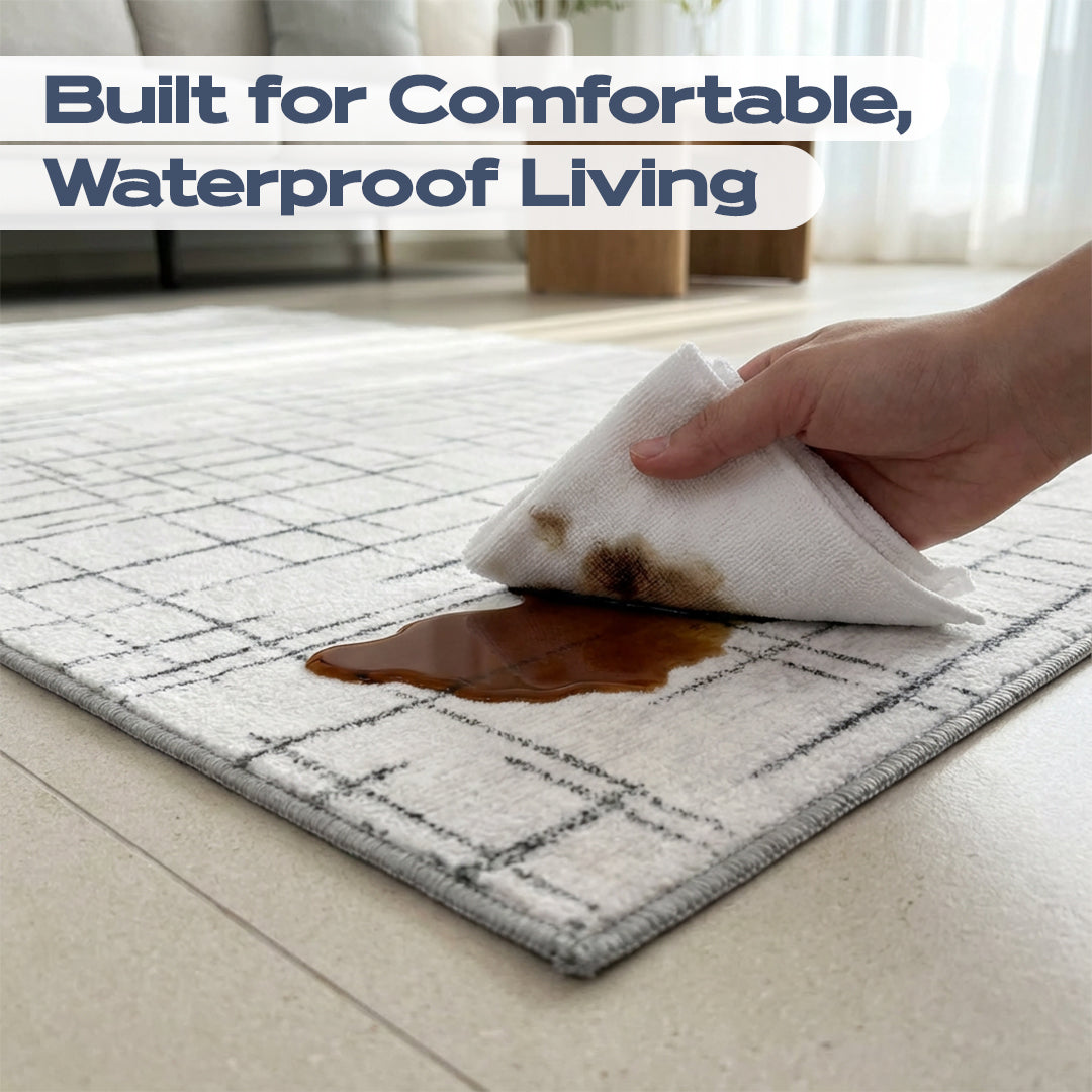 Muddy Rags Muddy Mat® Strata Washable Area Rugs for Living Room, Bedroom & Dining