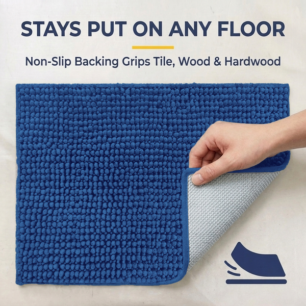 Muddy Mat® T.Max Dog Door Mat for Muddy Paws – Dirt-Trapping Chenille Entryway Muddy Carpet®, Super Water Absorbent Microfiber, Quick Dry, Slip Resistant Washable Indoor Mat