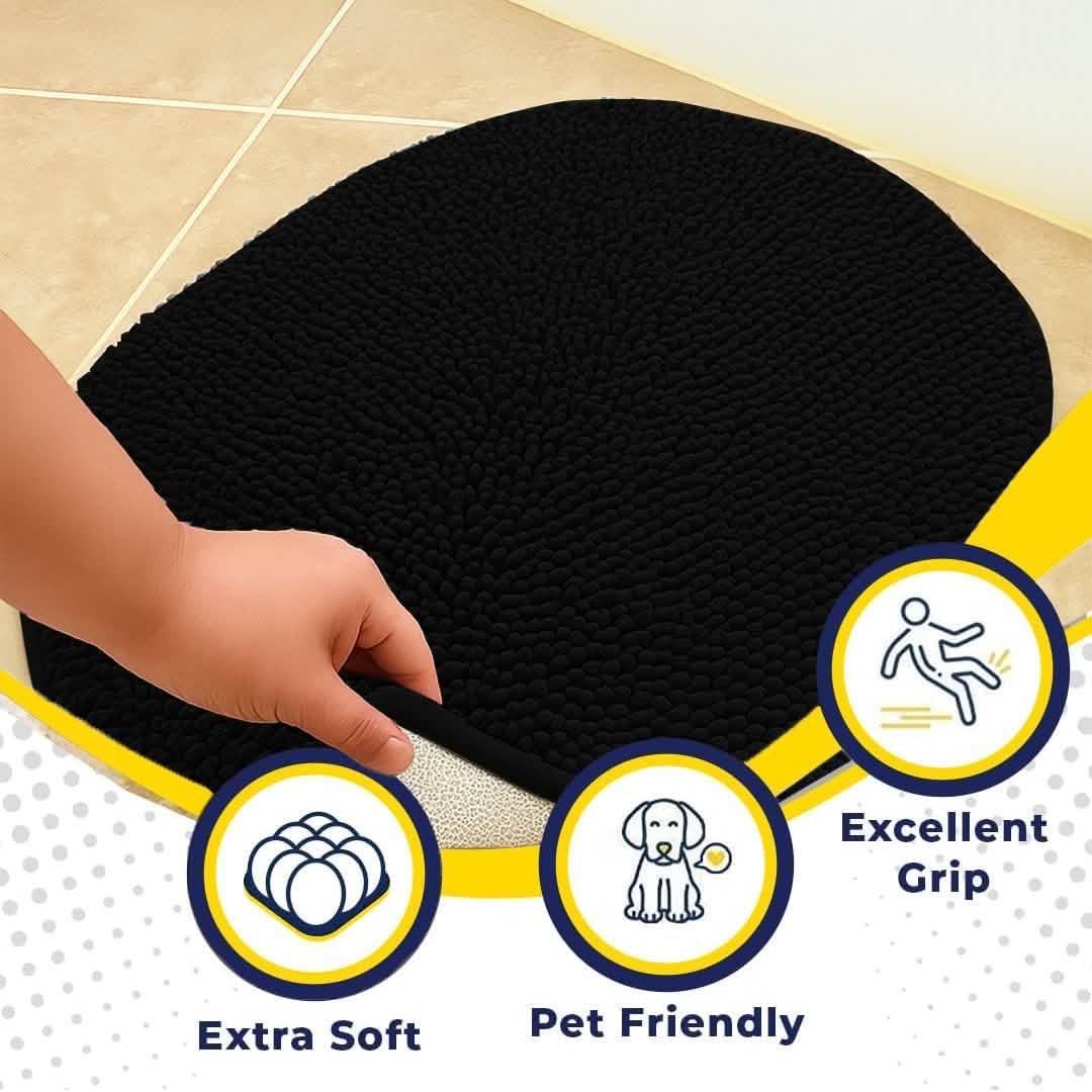 Muddy Mat® Super Absorbent Microfiber Dog Door Oval Mat