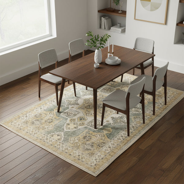 Muddy Mat® Monarch Washable Area Rugs for Living Room, Bedroom & Dining Room – Modern Soft Low Pile Non Slip Carpet – Pet Friendly Waterproof Foldable Rugs for Home