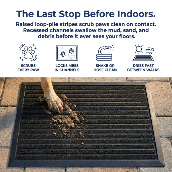 Muddy Mat® Printed Meshy Mat – The Best Dog Outdoor Mat for Muddy Paws