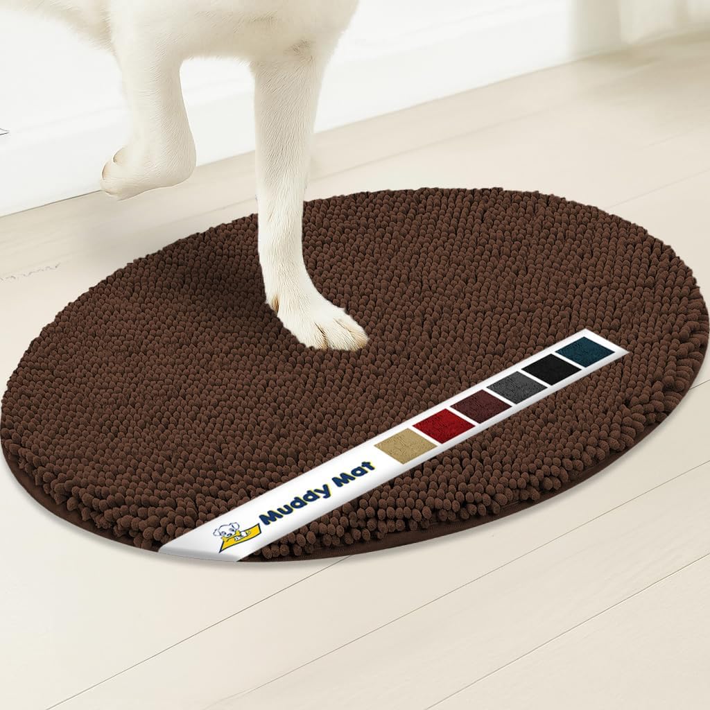 Muddy Mat® Super Absorbent Microfiber Dog Door Oval Mat
