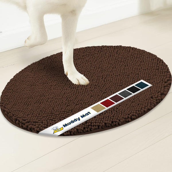 Muddy Mat® Super Absorbent Microfiber Dog Door Oval Mat