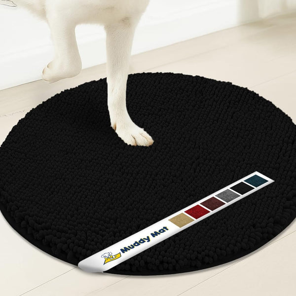 Muddy Mat® Super Absorbent Microfiber Dog Door Round Mat