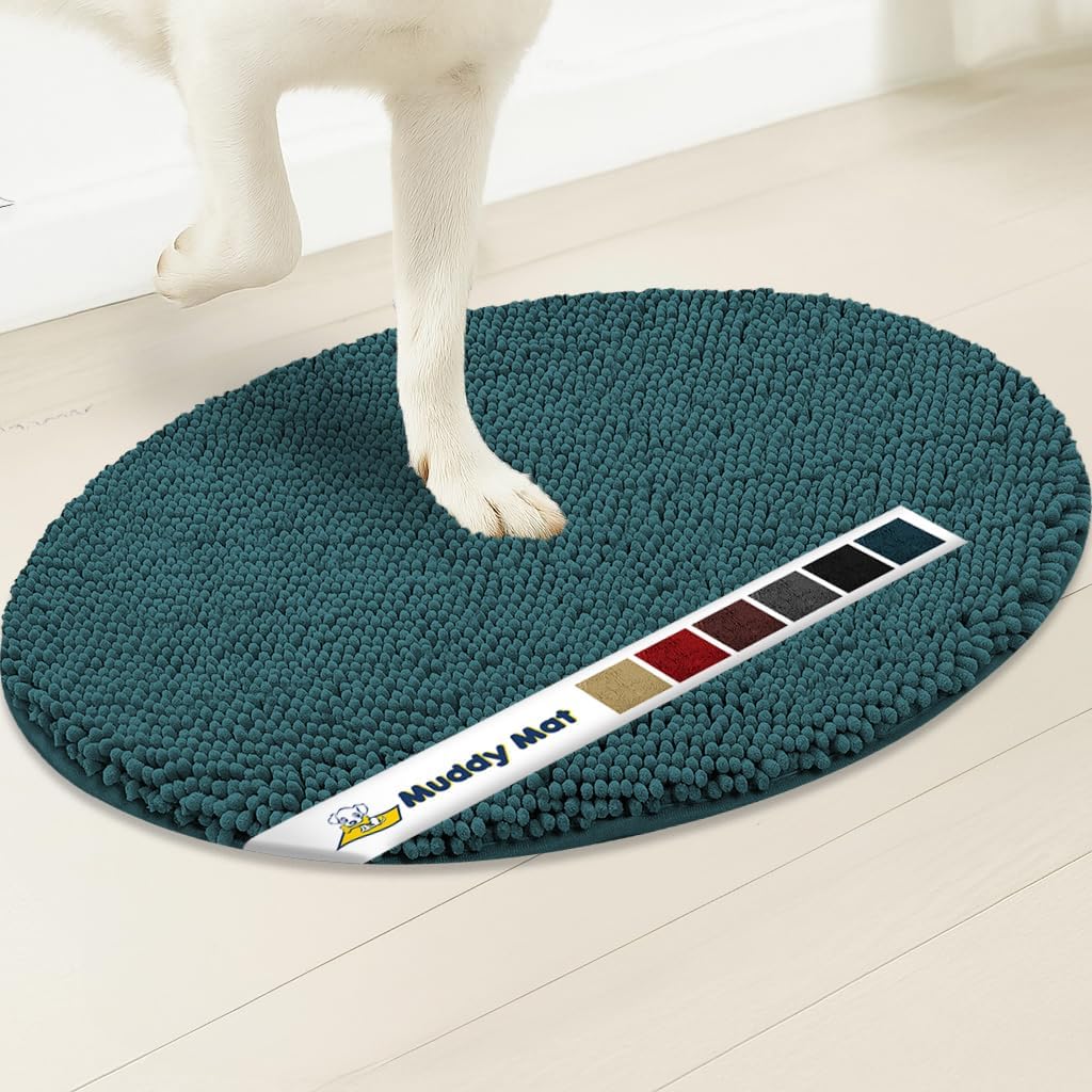 Muddy Mat® Super Absorbent Microfiber Dog Door Oval Mat