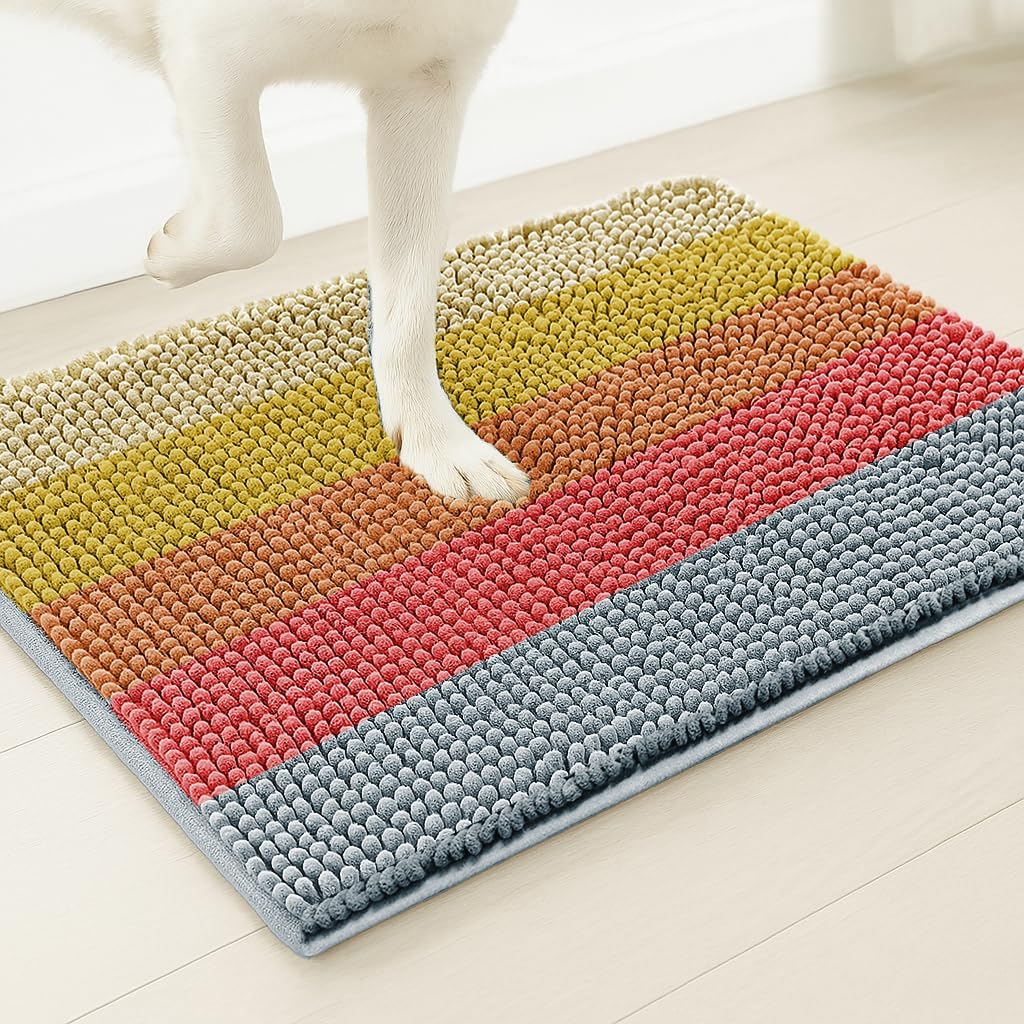 Muddy Mat® Horizontal Loop Design Super Absorbent Chenille Dog Door Ma