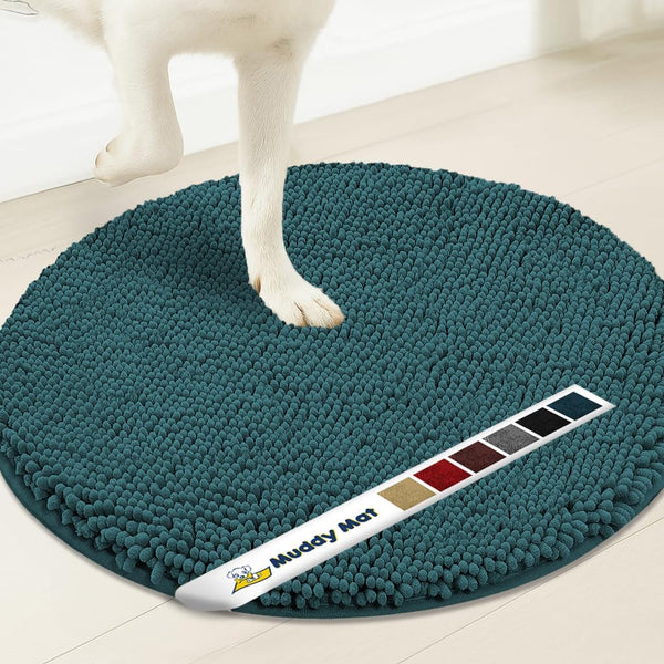 Muddy Mat® Super Absorbent Microfiber Dog Door Round Mat