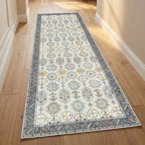 Muddy Mat® Celeste Washable Area Rugs for Living Room, Bedroom & Dining Room – Modern Soft Low Pile Non Slip Carpet – Pet Friendly Waterproof Foldable Rugs for Home
