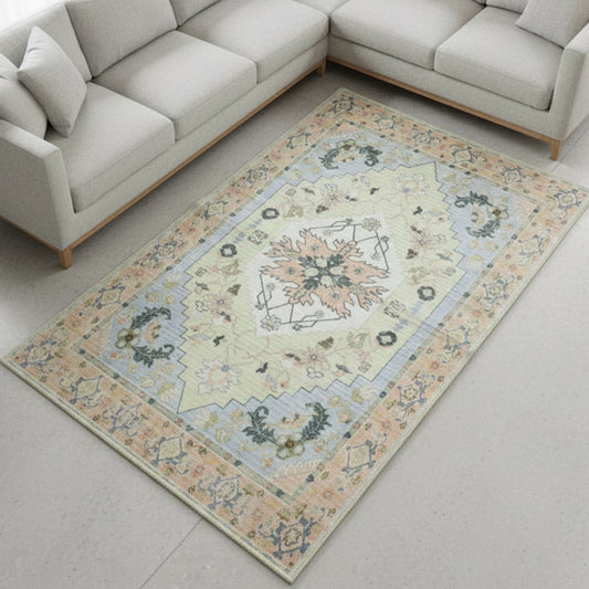 Muddy Mat® Sorrento Washable Area Rugs for Living Room, Bedroom & Dining Room – Modern Soft Low Pile Non Slip Carpet – Pet Friendly Waterproof Foldable Rugs for Home