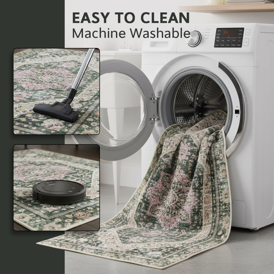 Muddy Rags Muddy Carpet Eden Washable Area Rugs for Living Room, Bedroom & Dining ...