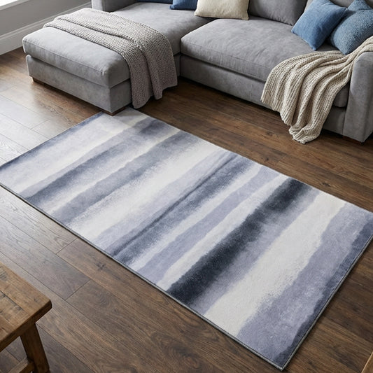 Muddy Mat® Mist Washable Area Rugs for Living Room, Bedroom & Dining Room – Modern Soft Low Pile Non Slip Carpet – Pet Friendly Waterproof Foldable Rugs for Home
