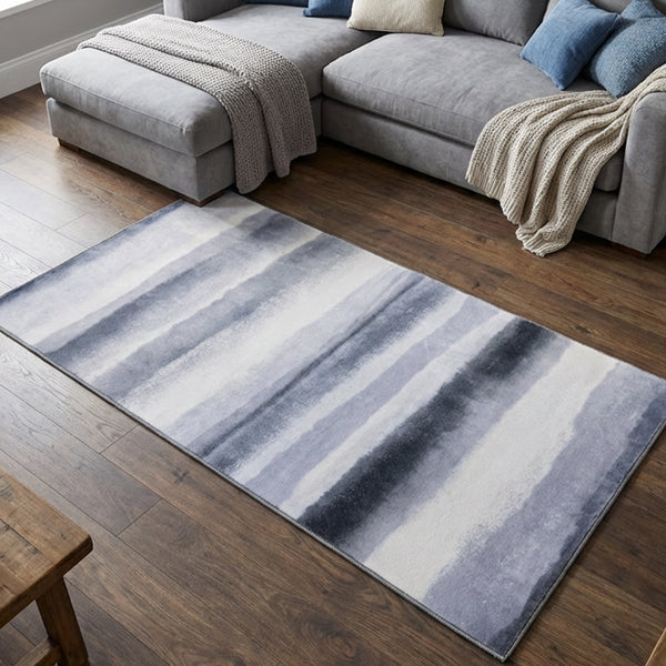 Muddy Mat® Mist Washable Area Rugs for Living Room, Bedroom & Dining Room – Modern Soft Low Pile Non Slip Carpet – Pet Friendly Waterproof Foldable Rugs for Home