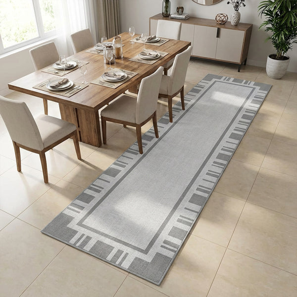 Muddy Mat® Trellis Washable Area Rugs for Living Room, Bedroom & Dining Room – Modern Soft Low Pile Non Slip Carpet – Pet Friendly Waterproof Foldable Rugs for Home
