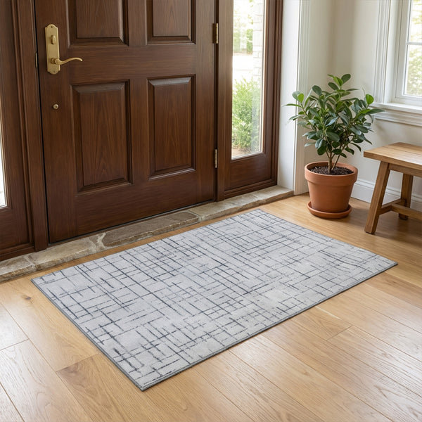 Muddy Mat® Strata Washable Area Rugs for Living Room, Bedroom & Dining Room – Modern Soft Low Pile Non Slip Carpet – Pet Friendly Waterproof Foldable Rugs for Home