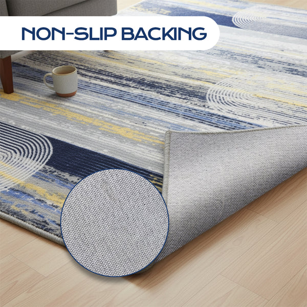 Muddle Rug Muddy Mat® Muddy Carpet Horizon Washable Area Rugs for Living Room, Be
