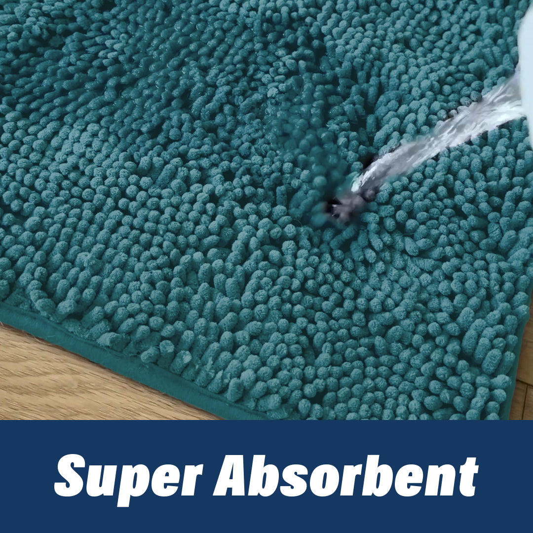 Muddy Mat® Bathroom Rugs set, Bath Mats (20”x30”) with U Shaped Toilet Mat (20”x20”)