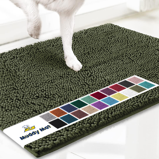 Muddy Mat® - Anti-Mud Dog Door Mat - Army Green