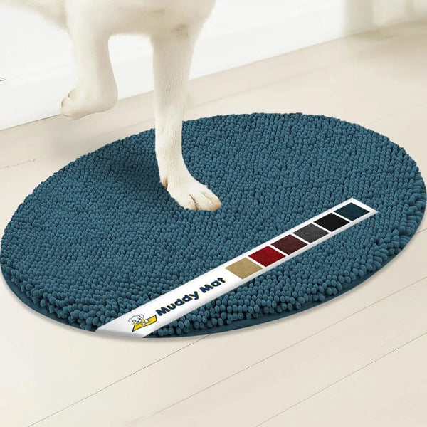 Muddy Mat® Super Absorbent Microfiber Dog Door Oval Mat