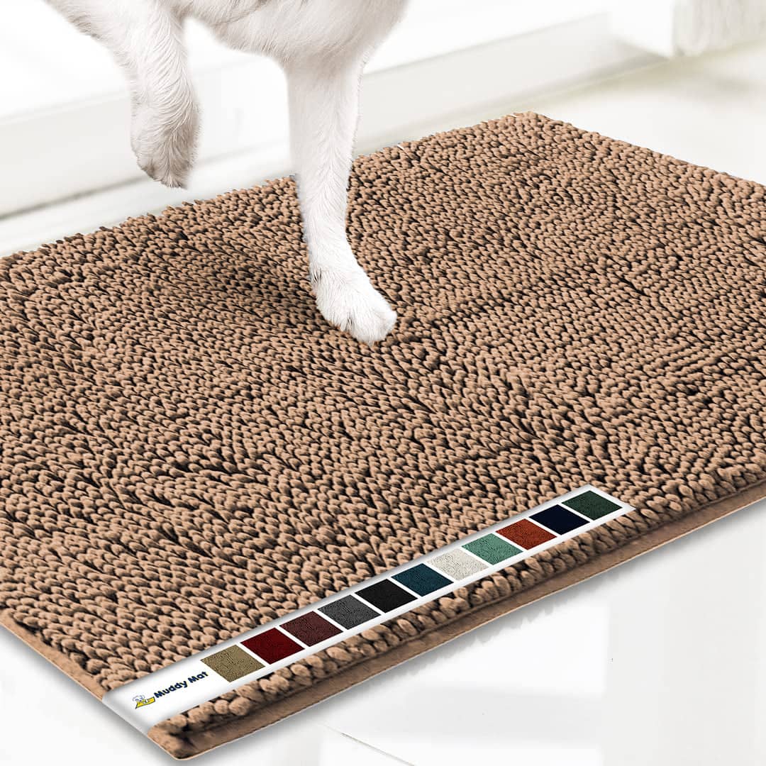 Dog mat that soaks up fashion water