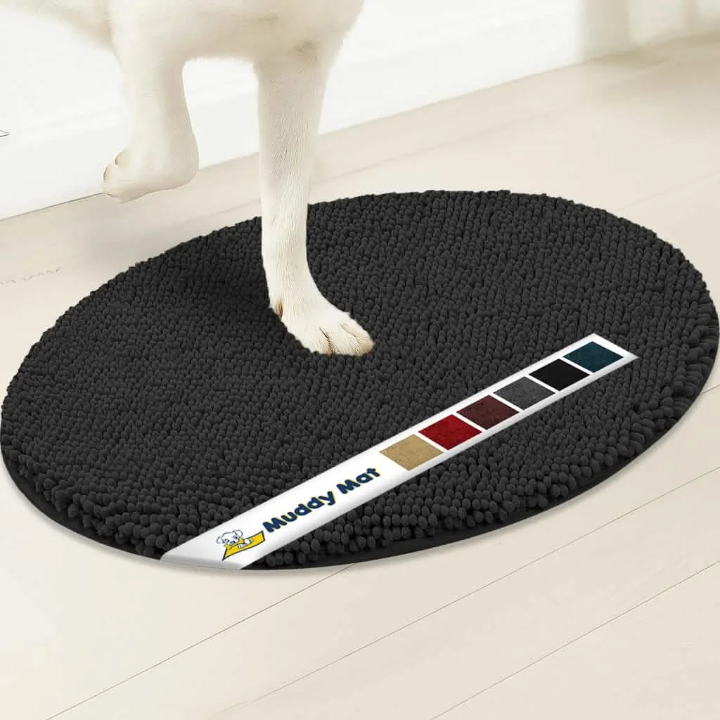 Muddy Mat® Super Absorbent Microfiber Dog Door Oval Mat