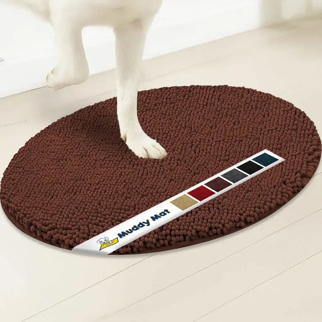 Muddy Mat® Super Absorbent Microfiber Dog Door Oval Mat