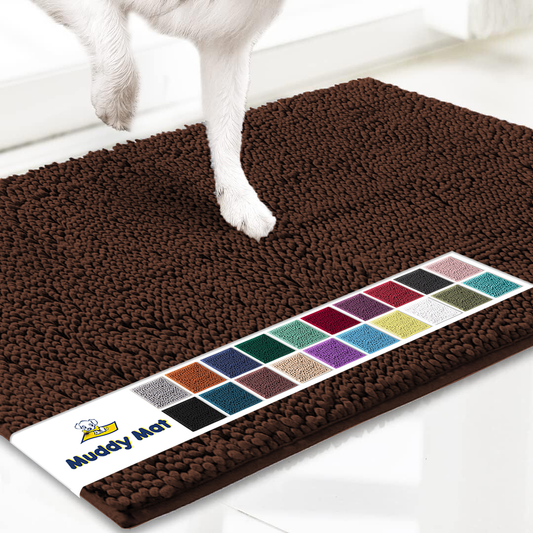 Muddy Mat® - Anti-Mud Dog Door Mat - Chocolate Brown