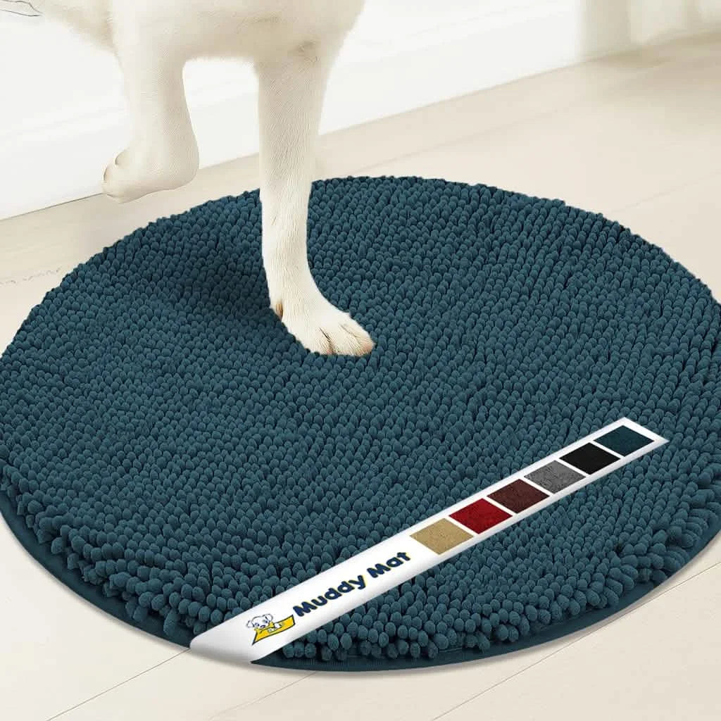 Muddy Mat® Super Absorbent Microfiber Dog Door Round Mat