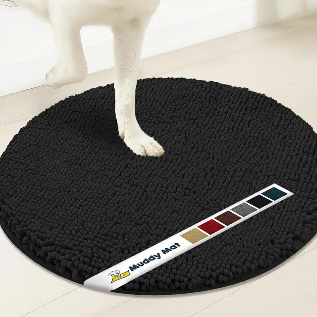 Muddy Mat® Super Absorbent Microfiber Dog Door Round Mat
