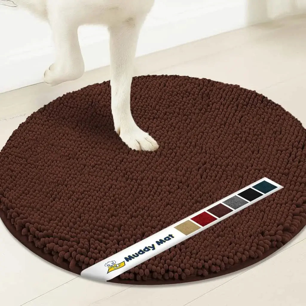 Muddy Mat® Super Absorbent Microfiber Dog Door Round Mat