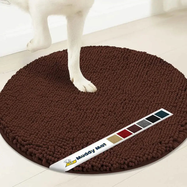 Muddy Mat® Super Absorbent Microfiber Dog Door Round Mat
