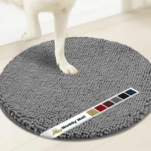 Muddy Mat® Super Absorbent Microfiber Dog Door Round Mat