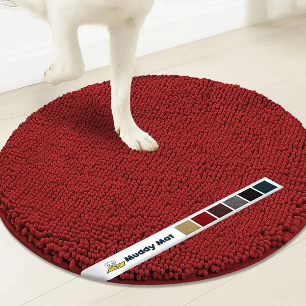 Muddy Mat® Super Absorbent Microfiber Dog Door Round Mat