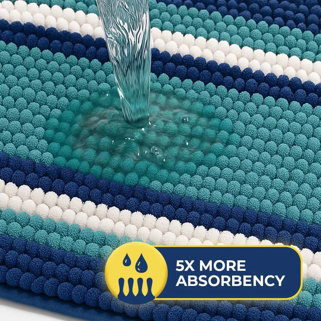 Muddy Mat® Horizontal Loop Design Super Absorbent Chenille Dog Door Mat for Muddy Paws – Non-Slip, Machine Washable Indoor Entry Rug, Quick-Dry Pet Mat for Entryway