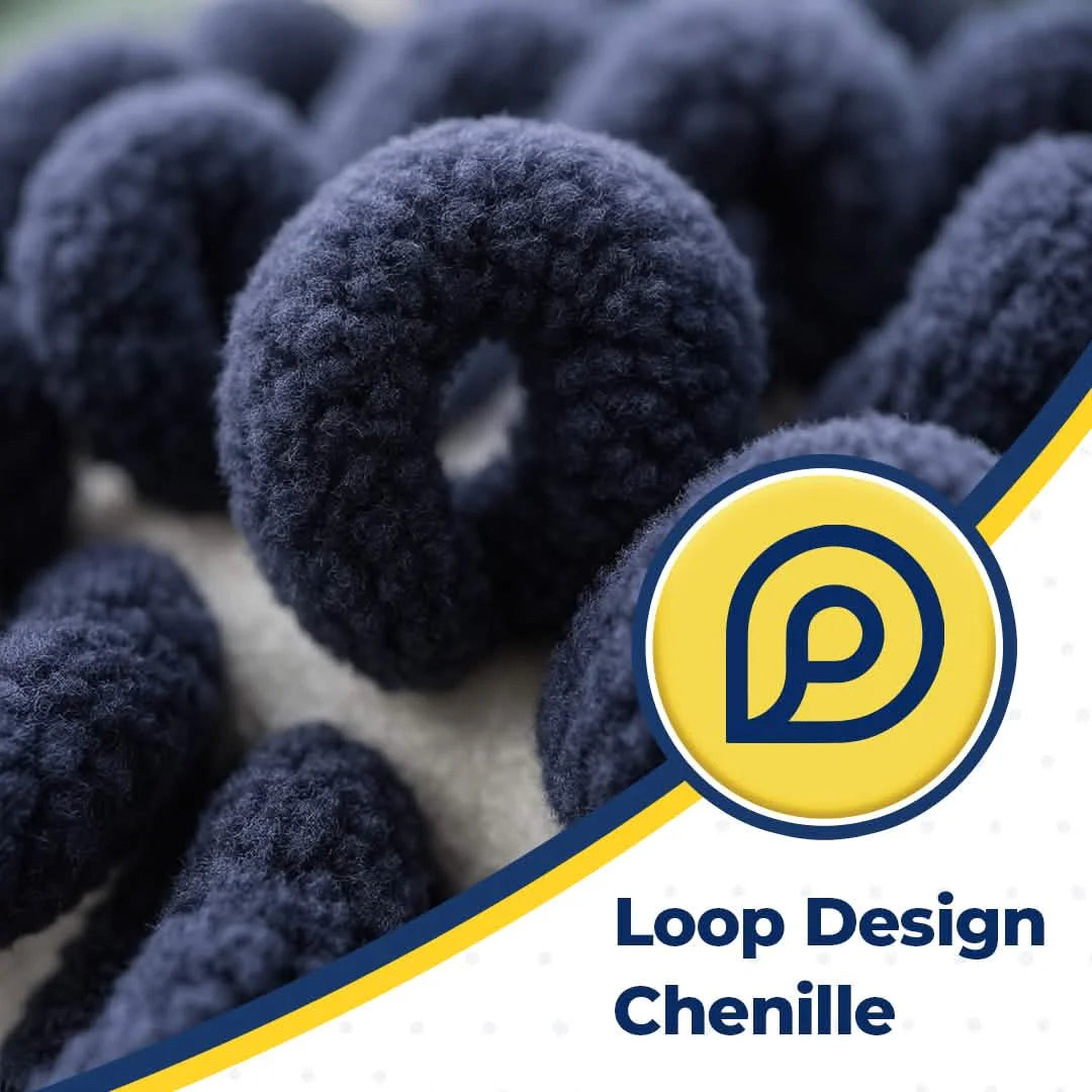 Muddy Mat® Horizontal Loop Design Super Absorbent Chenille Dog Door Mat for Muddy Paws – Non-Slip, Machine Washable Indoor Entry Rug, Quick-Dry Pet Mat for Entryway