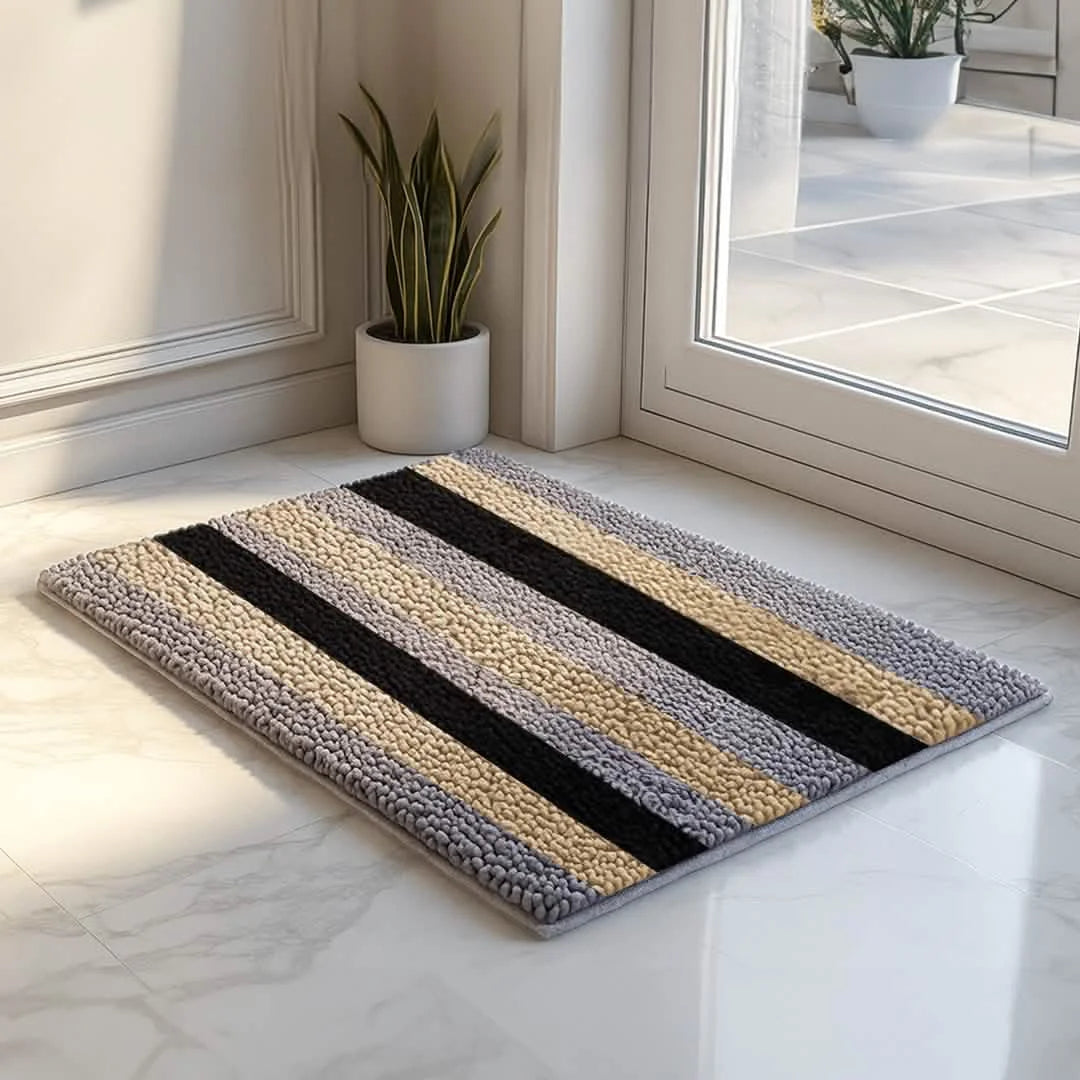 Muddy Mat® Horizontal Loop Design Super Absorbent Chenille Dog Door Mat for Muddy Paws – Non-Slip, Machine Washable Indoor Entry Rug, Quick-Dry Pet Mat for Entryway