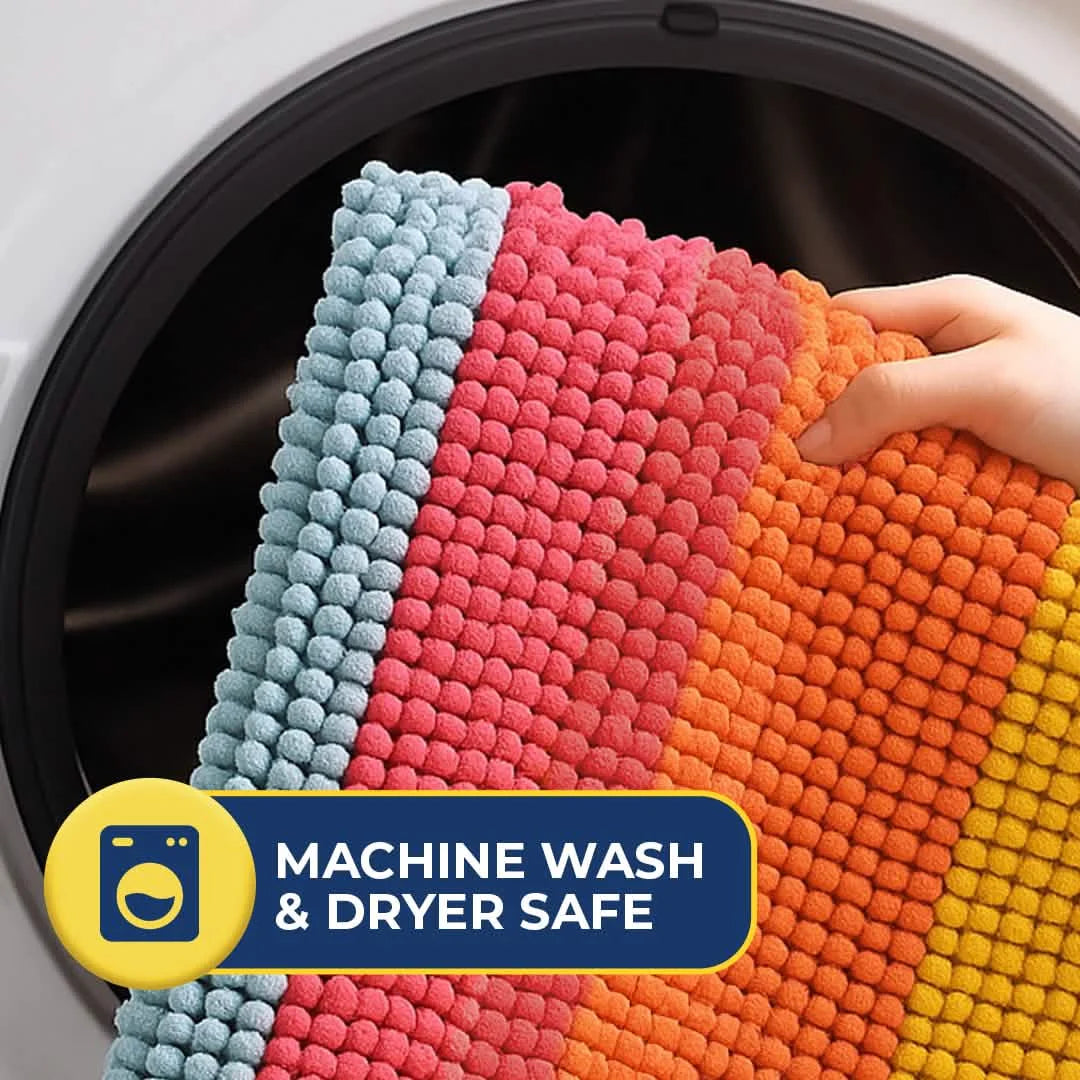 Muddy Mat® Horizontal Loop Design Super Absorbent Chenille Dog Door Mat for Muddy Paws – Non-Slip, Machine Washable Indoor Entry Rug, Quick-Dry Pet Mat for Entryway