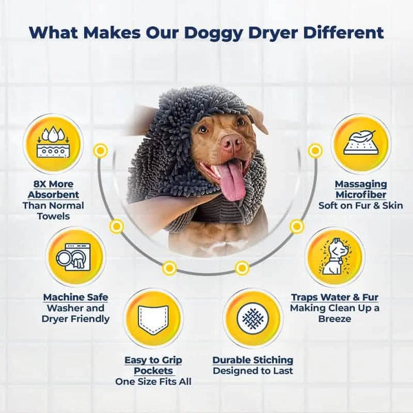Doggy Dryer Shammy Towel – The Best Dog Towel Available!