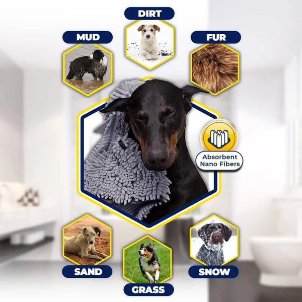 Doggy Dryer Shammy Towel – The Best Dog Towel Available!
