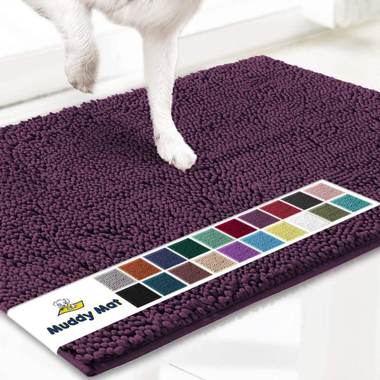Muddy Mat® - Anti-Mud Dog Door Mat - Dark Purple