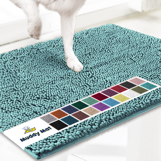 Muddy Mat® - Anti-Mud Dog Door Mat - Seafoam Green