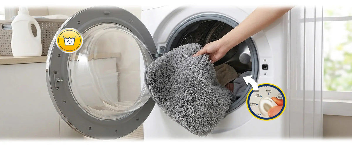 Finally, a bath mat you can toss in the wash
no stress, no damage