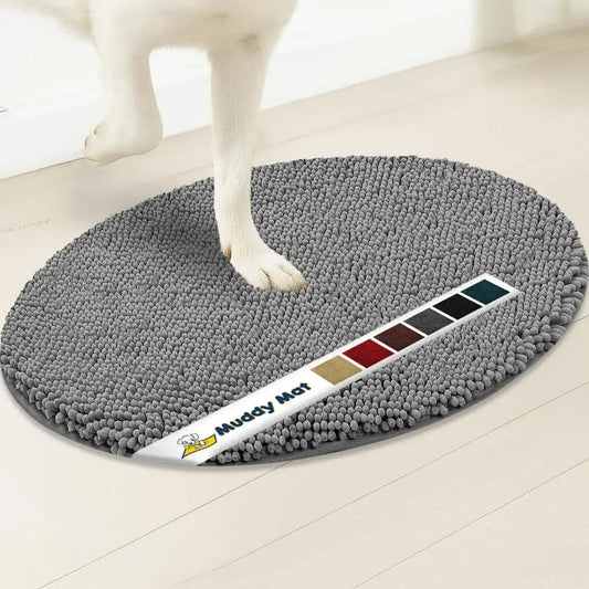 Muddy Mat® Super Absorbent Microfiber Dog Door Oval Mat