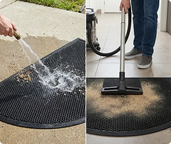 Cleans in minutes