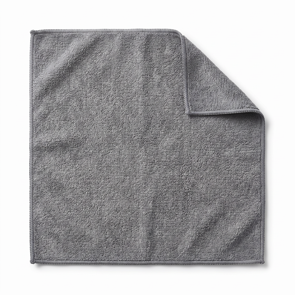 Muddy Mat® Kitchen Towels 3 Pack - Super Absorbent Microfiber Dish Cloths, Quick Dry Soft Cleaning Towels for Dishes, Counters and Spills, Machine Washable, Grey 11.8" x 11.8"