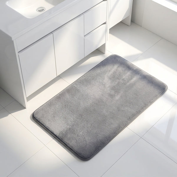 Muddy Mat® Memory Foam Bath Mat – Velvet Soft Non Slip Bathroom Rugs, Thick Absorbent Bath Rugs, Washable Bath Mat for Bathroom Floor and Shower