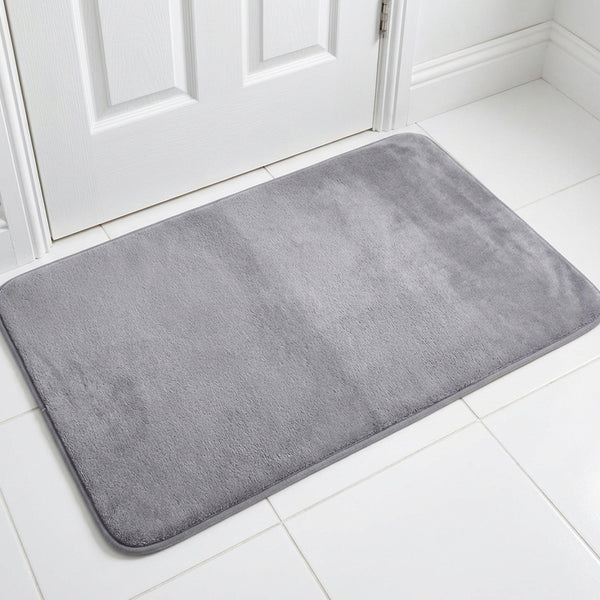 Muddy Mat® Memory Foam Bath Mat – Velvet Soft Non Slip Bathroom Rugs, Thick Absorbent Bath Rugs, Washable Bath Mat for Bathroom Floor and Shower
