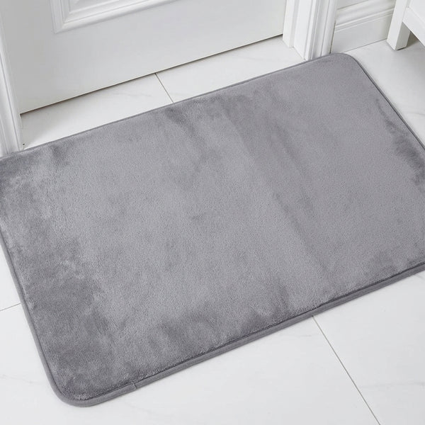 Muddy Mat® Memory Foam Bath Mat – Velvet Soft Non Slip Bathroom Rugs, Thick Absorbent Bath Rugs, Washable Bath Mat for Bathroom Floor and Shower